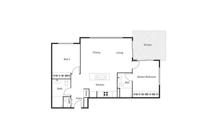 Floorplan of Homely apartment listing, 39/120 John Gorton Drive, Coombs ACT 2611