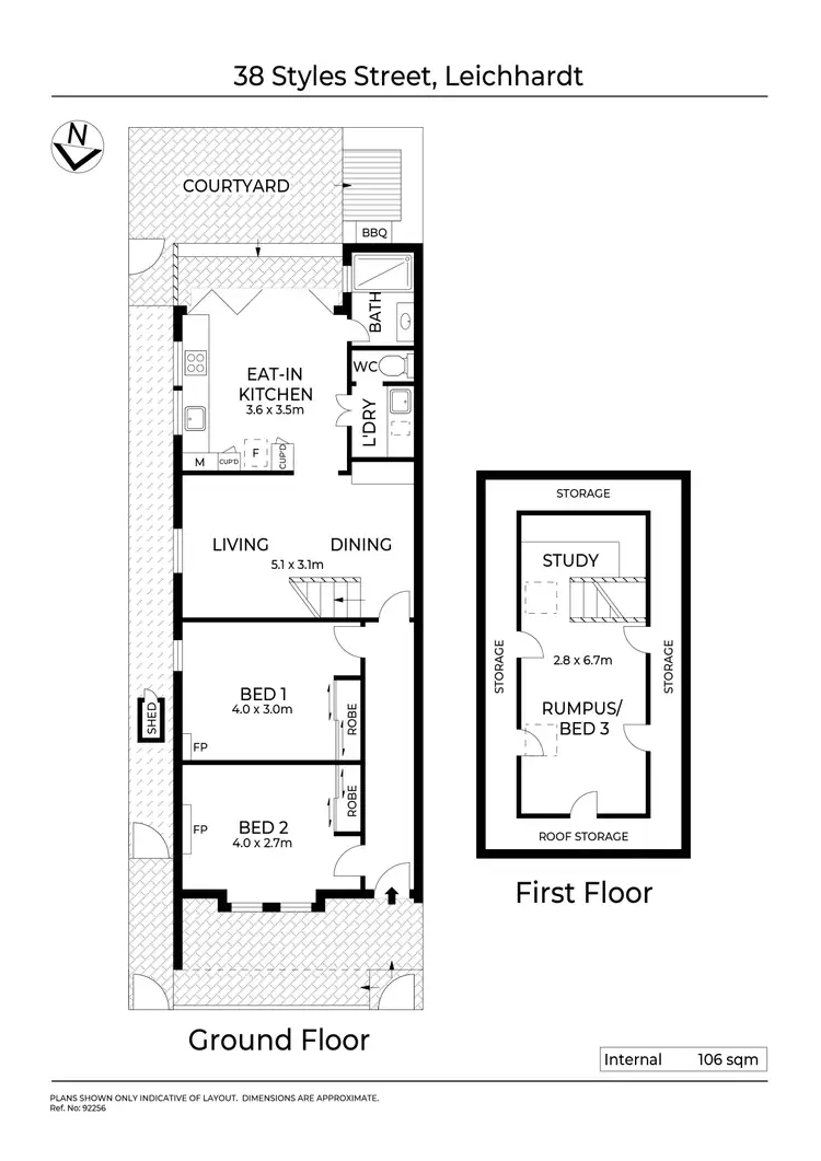 Floorplan of Homely house listing, 38 Styles Street, Leichhardt NSW 2040
