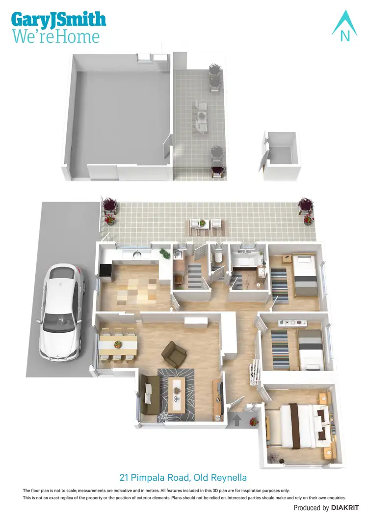 Floorplan of Homely house listing, 21 Pimpala Road, Old Reynella SA 5161