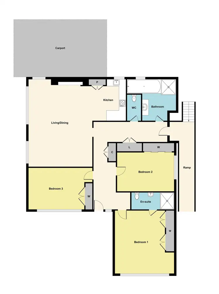 Floorplan of Homely house listing, 215 York Street, Ballarat East VIC 3350