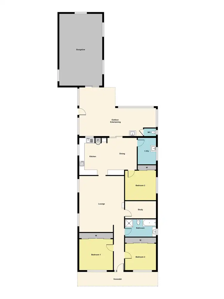 Floorplan of Homely house listing, 409 Peel Street North, Black Hill VIC 3350
