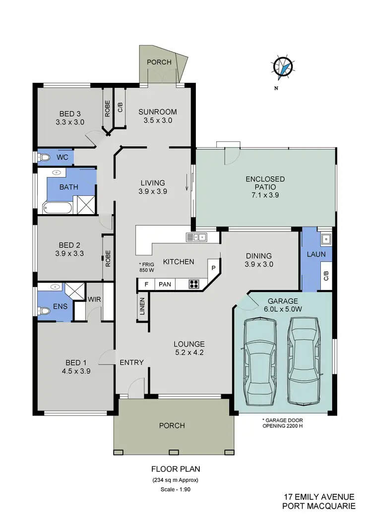 Floorplan of Homely house listing, 17 Emily Avenue, Port Macquarie NSW 2444