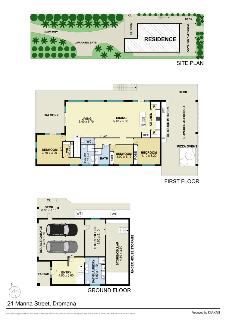 Floorplan of Homely house listing, 21 Manna Street, Dromana VIC 3936