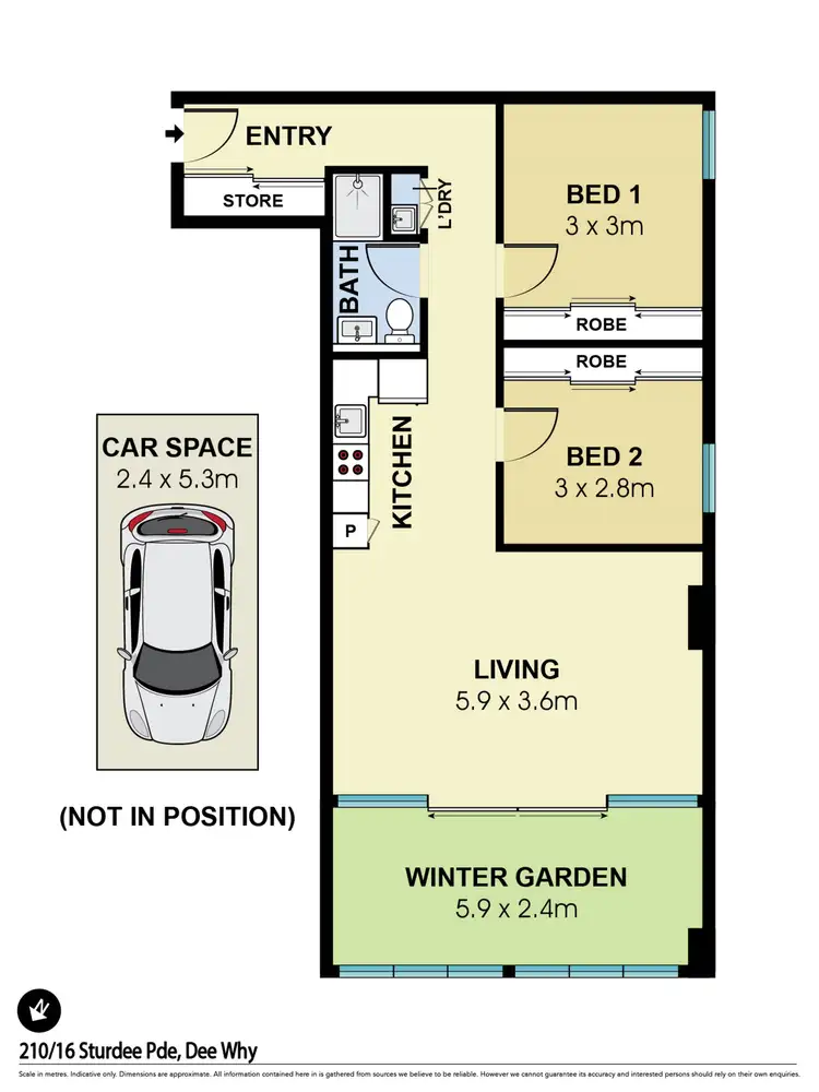 Floorplan of Homely unit listing, 210/16-22 Sturdee Parade, Dee Why NSW 2099