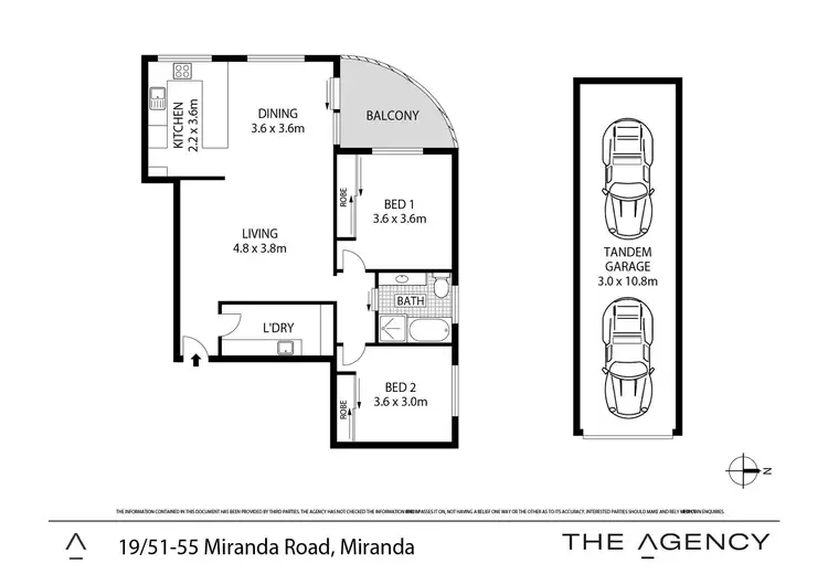 Floorplan of Homely unit listing, 19/51-55 Miranda Road, Miranda NSW 2228