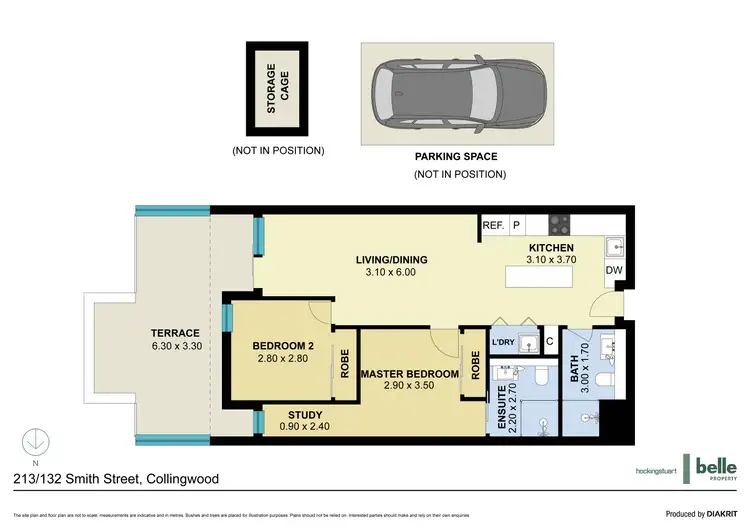 Floorplan of Homely apartment listing, 213/132 Smith Street, Collingwood VIC 3066