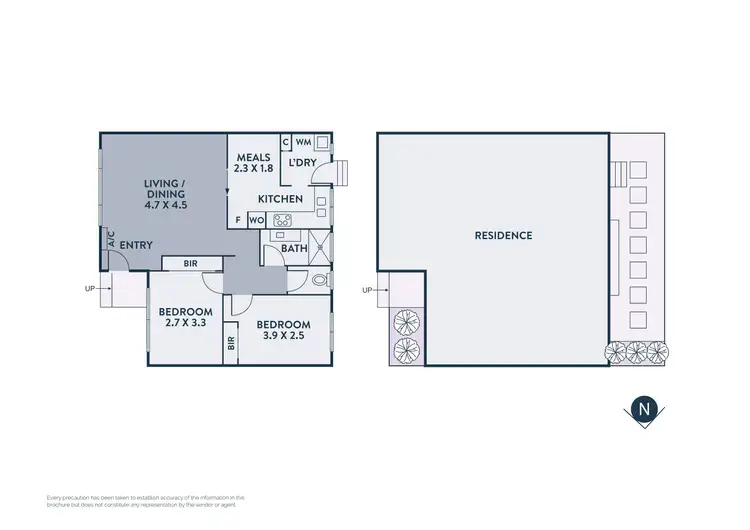 Floorplan of Homely villa listing, 2/45-47 Collins Street, Thornbury VIC 3071