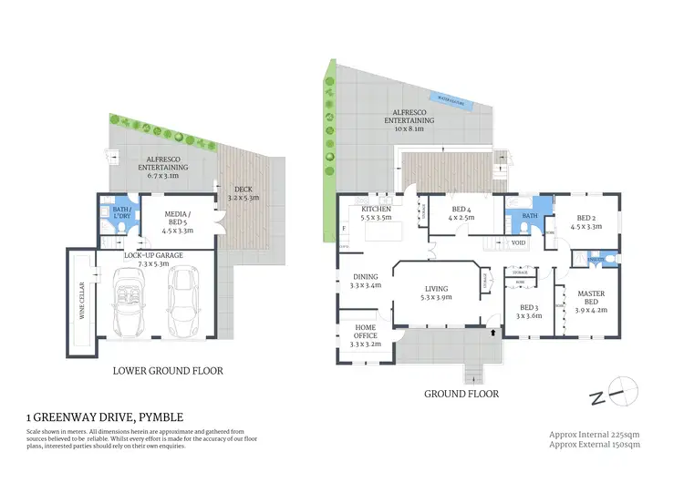 Floorplan of Homely house listing, 1 Greenway Drive, Pymble NSW 2073