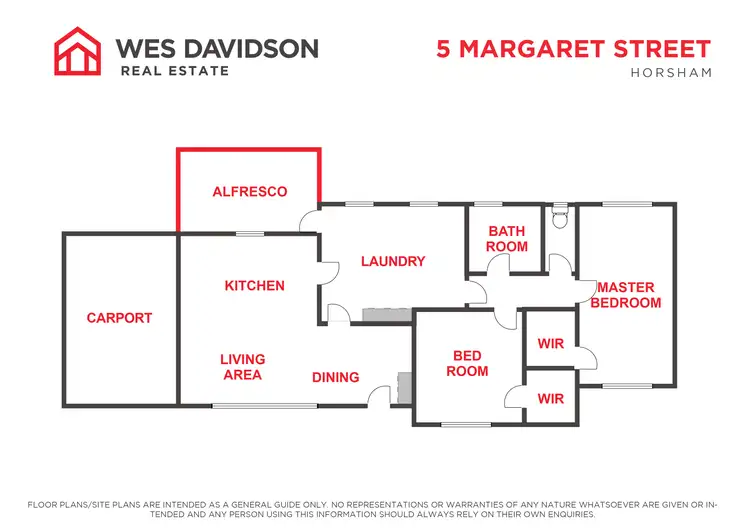 Floorplan of Homely house listing, 5 Margaret Street, Horsham VIC 3400