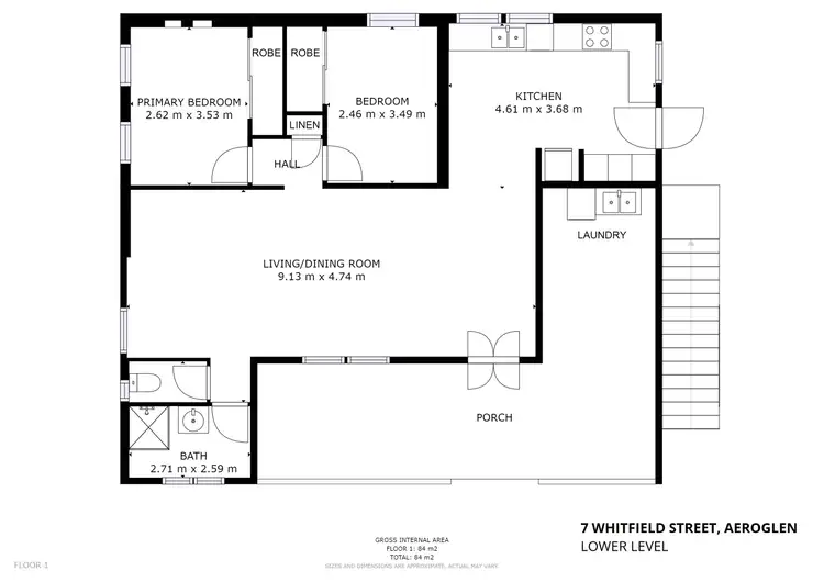 Floorplan of Homely house listing, 7 Whitfield Street, Aeroglen QLD 4870