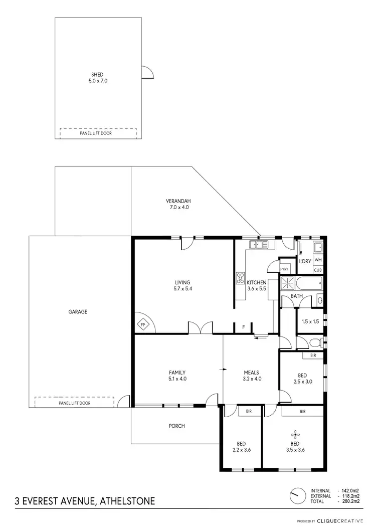 Floorplan of Homely house listing, 3 Everest Avenue, Athelstone SA 5076