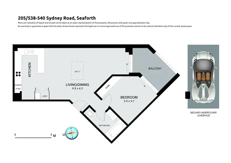 Floorplan of Homely apartment listing, 205/538 Sydney Road, Seaforth NSW 2092
