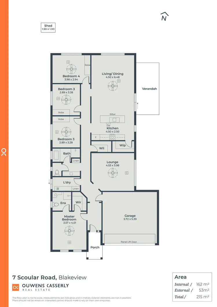 Floorplan of Homely house listing, 7 Scoular Road, Blakeview SA 5114