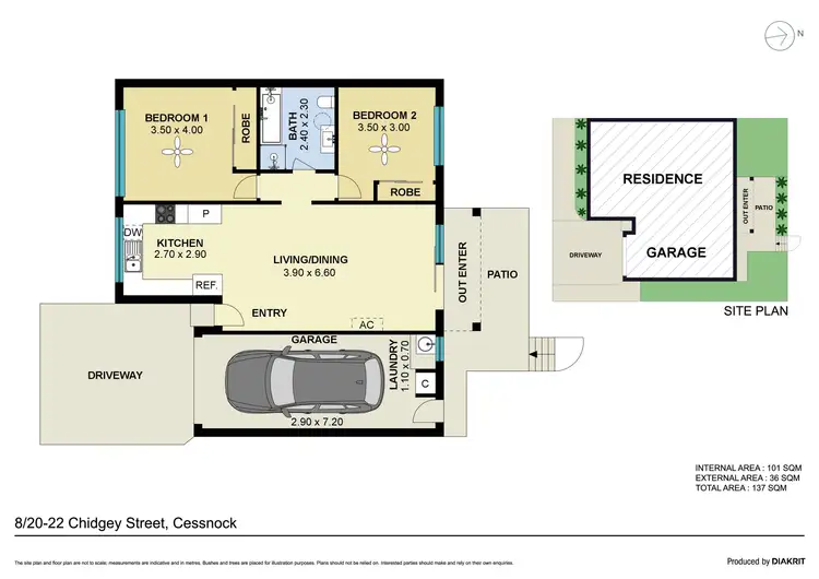 Floorplan of Homely unit listing, 8/20-22 Chidgey Street, Cessnock NSW 2325