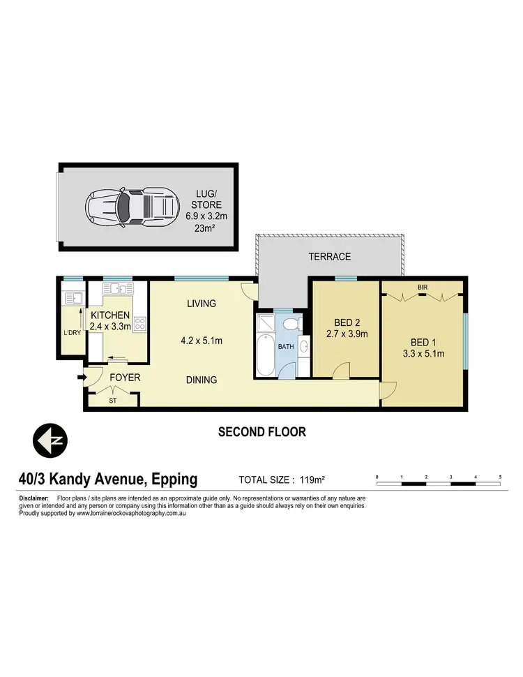Floorplan of Homely unit listing, 40/3-5 Kandy Avenue, Epping NSW 2121