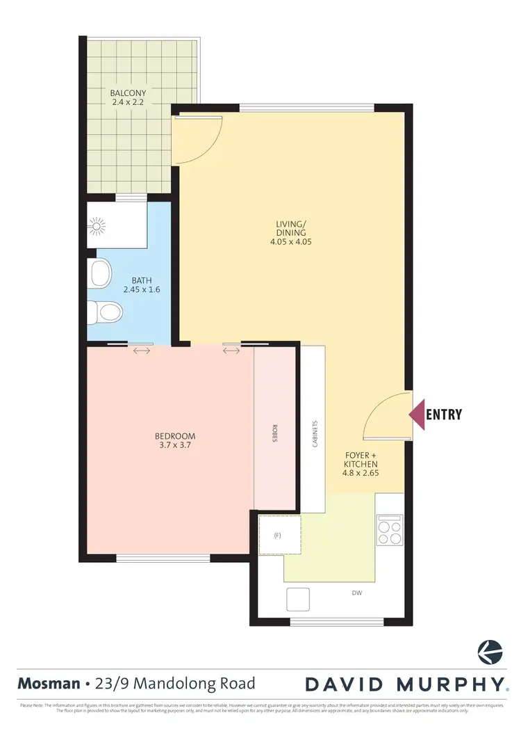 Floorplan of Homely apartment listing, 23/9 Mandolong Road, Mosman NSW 2088