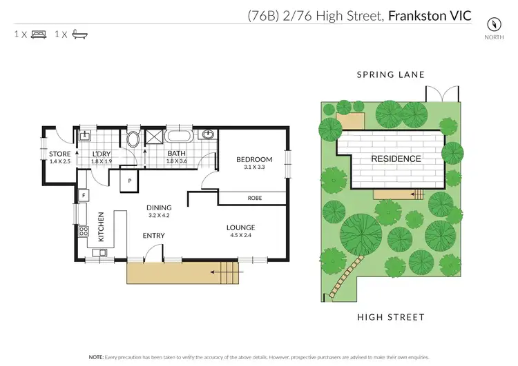 Floorplan of Homely house listing, 2/76 High Street, Frankston VIC 3199