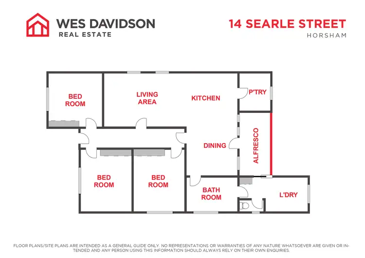 Floorplan of Homely house listing, 14 Searle Street, Horsham VIC 3400