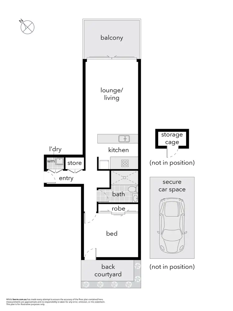 Floorplan of Homely apartment listing, 48/46 Honeysett View, Kingston ACT 2604