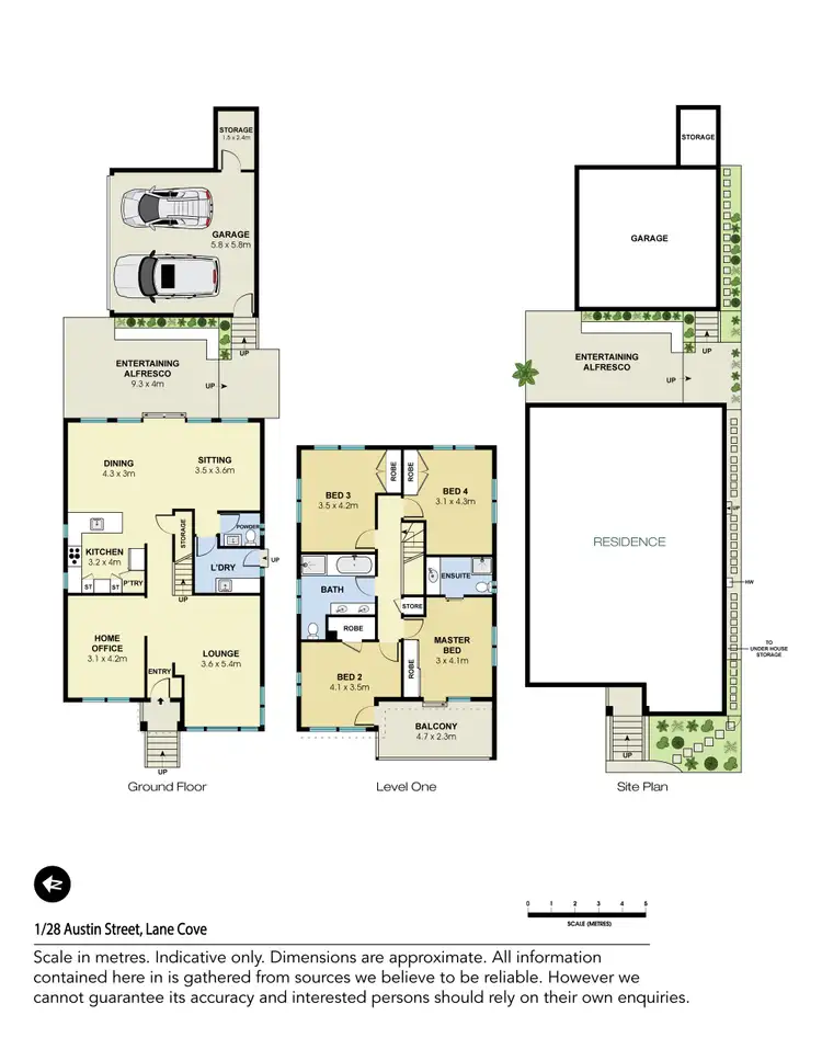 Floorplan of Homely townhouse listing, 1/28 Austin Street, Lane Cove NSW 2066