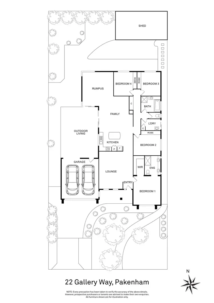 Floorplan of Homely house listing, 22 Gallery Way, Pakenham VIC 3810