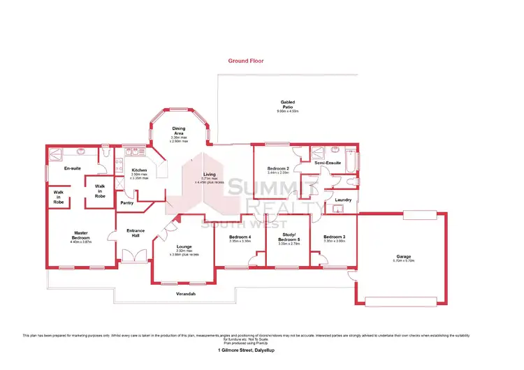 Floorplan of Homely house listing, 1 Gilmore Street, Dalyellup WA 6230