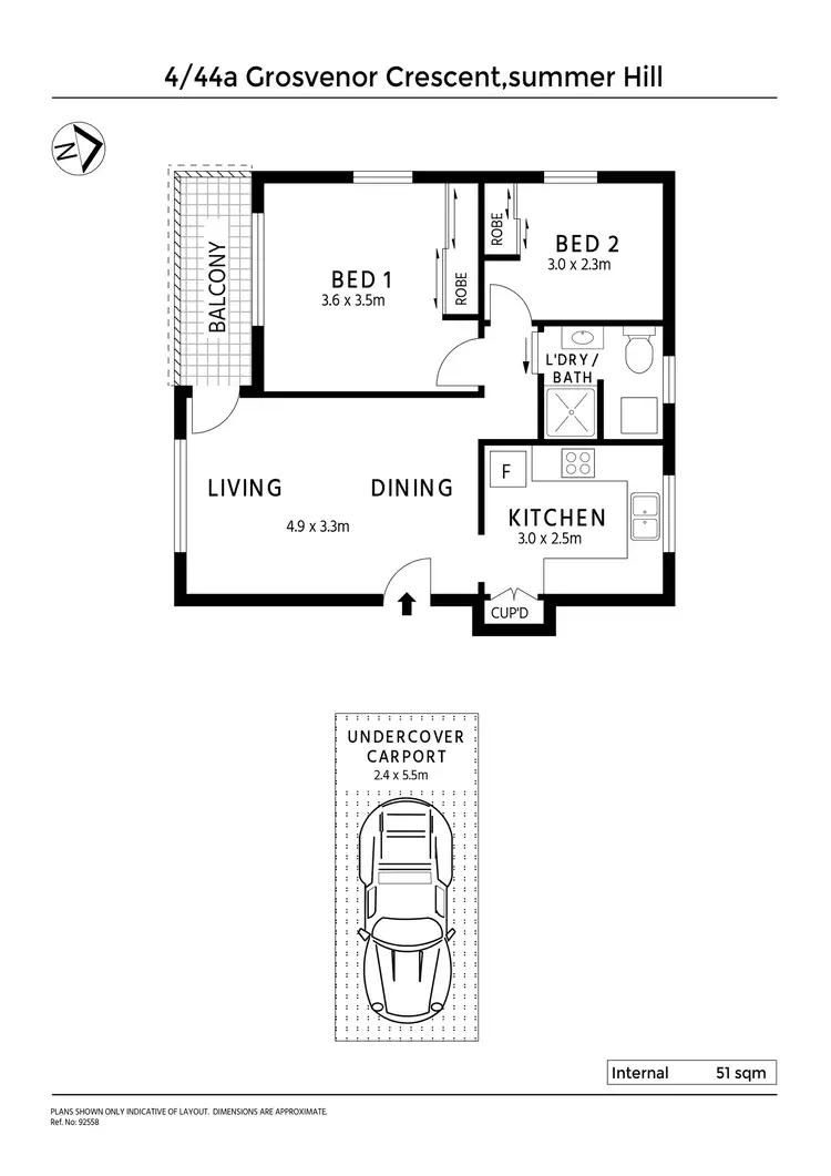 Floorplan of Homely unit listing, 4/44a Grosvenor Crescent, Summer Hill NSW 2130