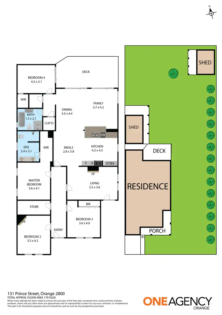 Floorplan of Homely house listing, 131 Prince Street, Orange NSW 2800