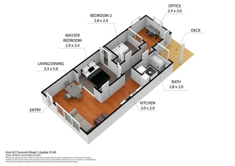 Floorplan of Homely house listing, 4/2 Summit Road, Lilydale VIC 3140