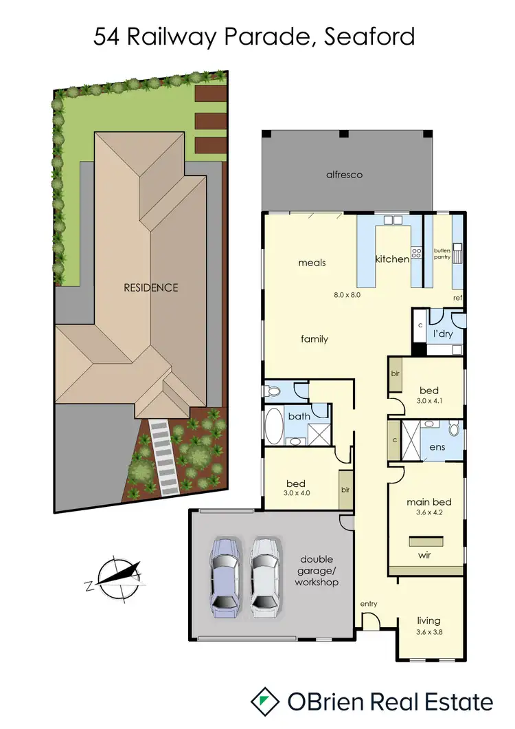Floorplan of Homely house listing, 54 Railway Parade, Seaford VIC 3198