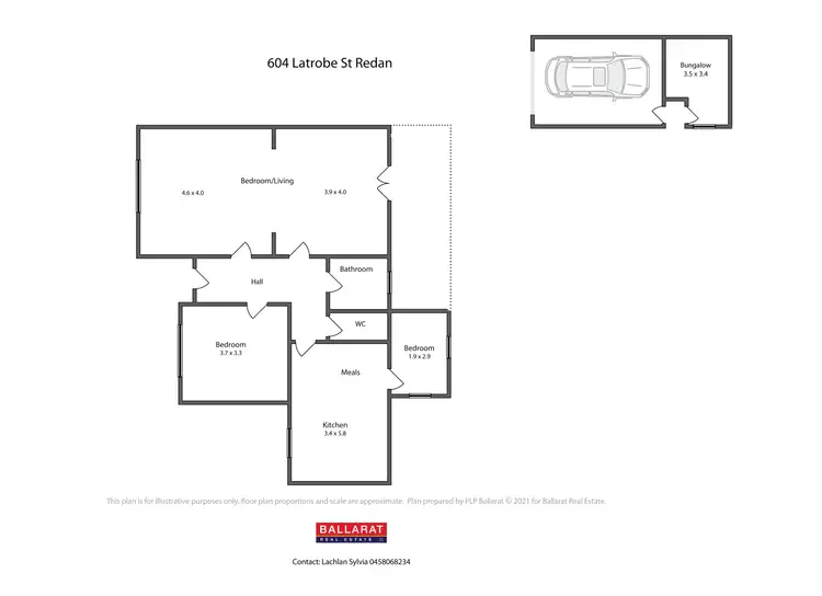 Floorplan of Homely house listing, 604 La Trobe Street, Redan VIC 3350
