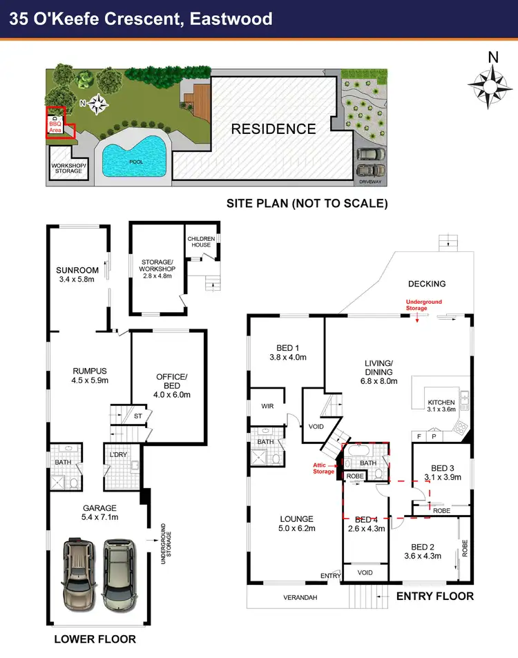 Floorplan of Homely house listing, 35 O'Keefe Crescent, Eastwood NSW 2122