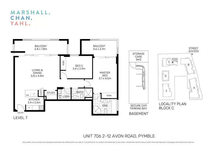 Floorplan of Homely apartment listing, 706/2 Avon Road, Pymble NSW 2073