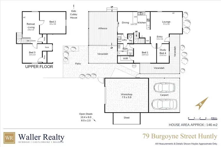 Floorplan of Homely house listing, 79 Burgoyne Street, Huntly VIC 3551