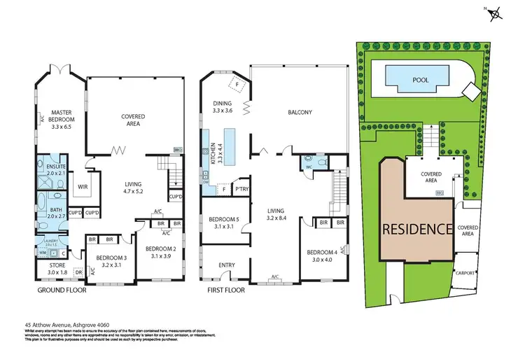 Floorplan of Homely house listing, 45 Atthow Avenue, Ashgrove QLD 4060