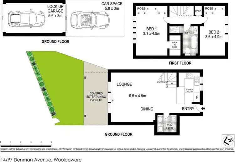 Floorplan of Homely townhouse listing, 14/97-103 Denman Avenue, Woolooware NSW 2230