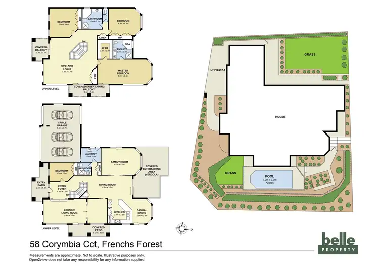 Floorplan of Homely house listing, 58 Corymbia Circuit, Frenchs Forest NSW 2086