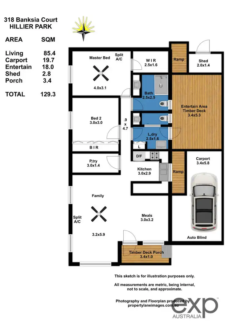 Floorplan of Homely house listing, 318 Banksia Street, Hillier SA 5116