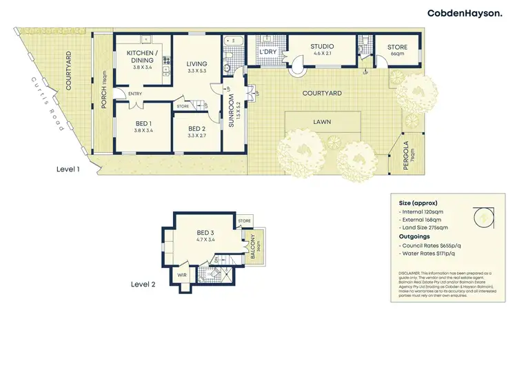 Floorplan of Homely house listing, 127 Curtis Road, Balmain NSW 2041