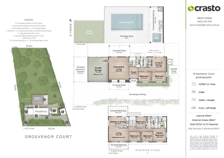 Floorplan of Homely house listing, 13 Grosvenor Court, Worongary QLD 4213