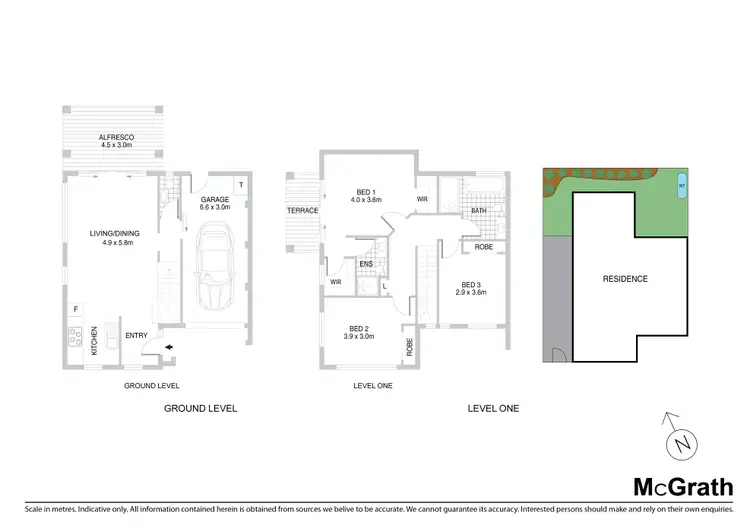 Floorplan of Homely townhouse listing, 1/332 Peats Ferry Road, Hornsby NSW 2077