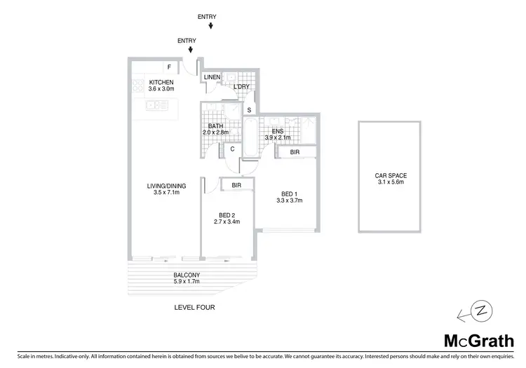 Floorplan of Homely apartment listing, 37/4-10 Pound Road, Hornsby NSW 2077