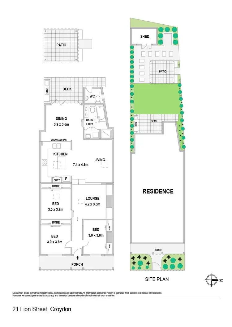 Floorplan of Homely house listing, 21 Lion Street, Croydon NSW 2132
