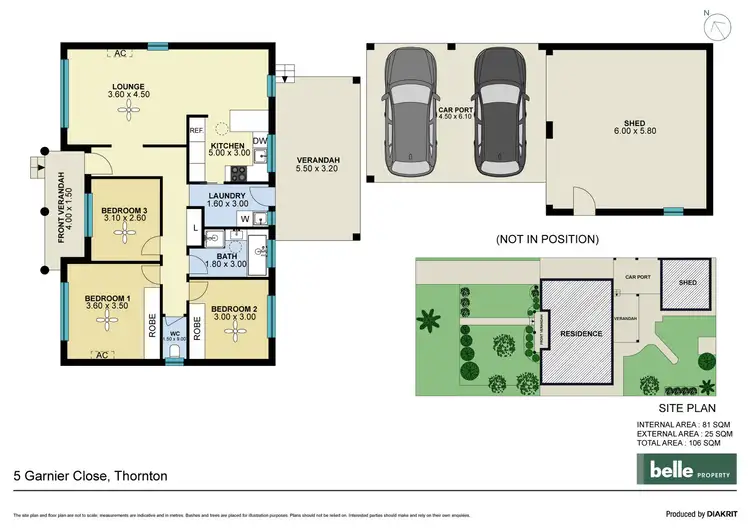 Floorplan of Homely house listing, 5 Garnier Close, Thornton NSW 2322