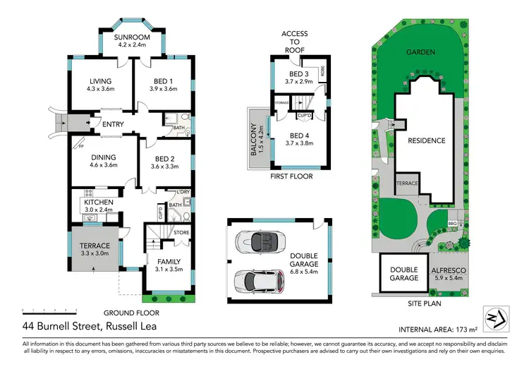 Floorplan of Homely house listing, 44 Burnell Street, Russell Lea NSW 2046