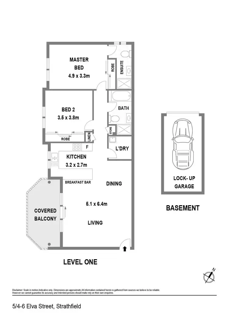 Floorplan of Homely apartment listing, 5/4-6 Elva Street, Strathfield NSW 2135