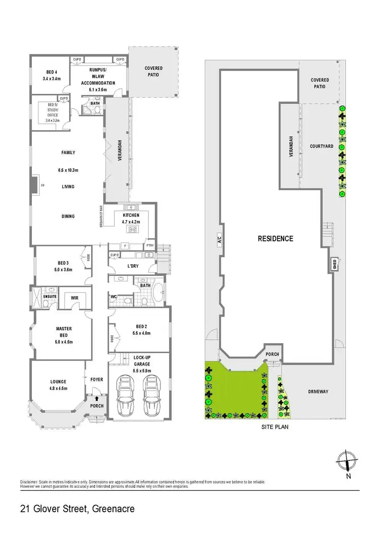 Floorplan of Homely house listing, 21 Glover Street, Greenacre NSW 2190