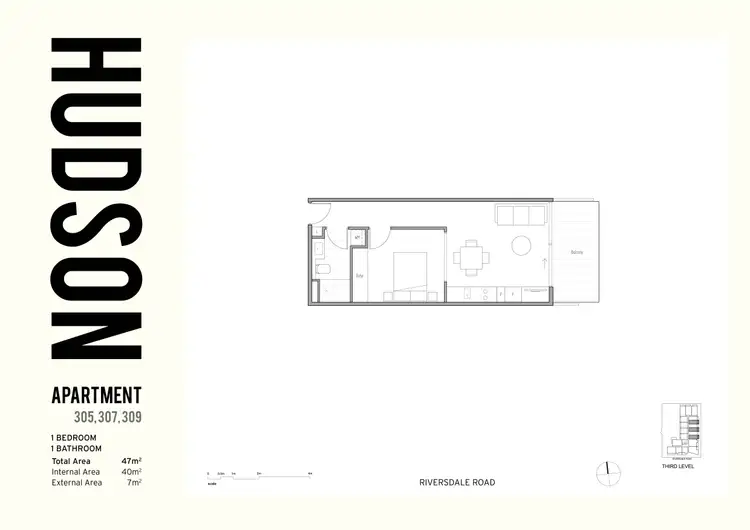 Floorplan of Homely apartment listing, Level 3/307/81 Riversdale Road, Hawthorn VIC 3122