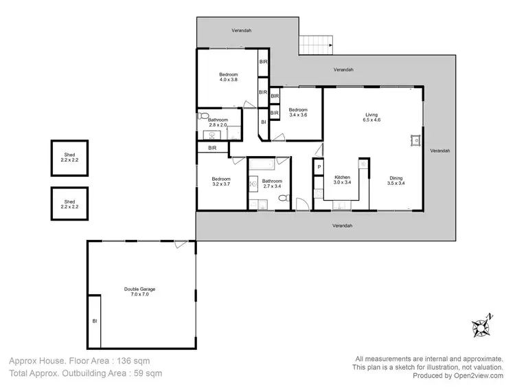 Floorplan of Homely house listing, 376 Sommers Bay Road, Murdunna TAS 7178