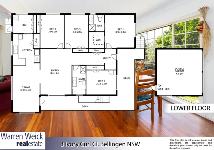 Floorplan of Homely house listing, 3 Ivory Curl Close, Bellingen NSW 2454